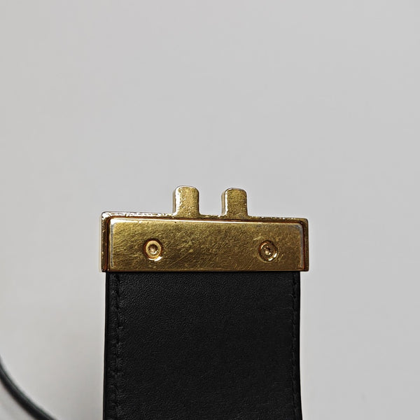 Padlock Small Monogram Coated Canvas Beige
