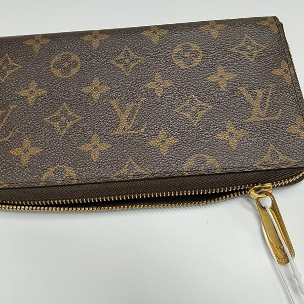 ZIPPY Monogram Coated Canvas Brown Wallet