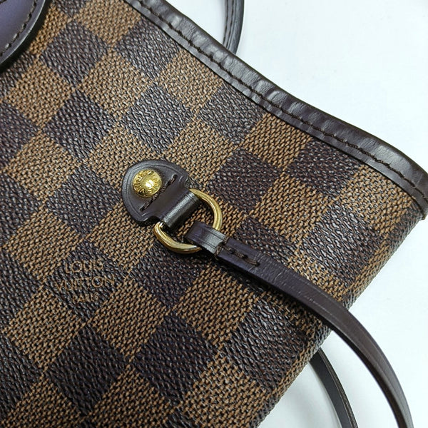 NEVERFULL MM Damier Ebene Coated Canvas Brown