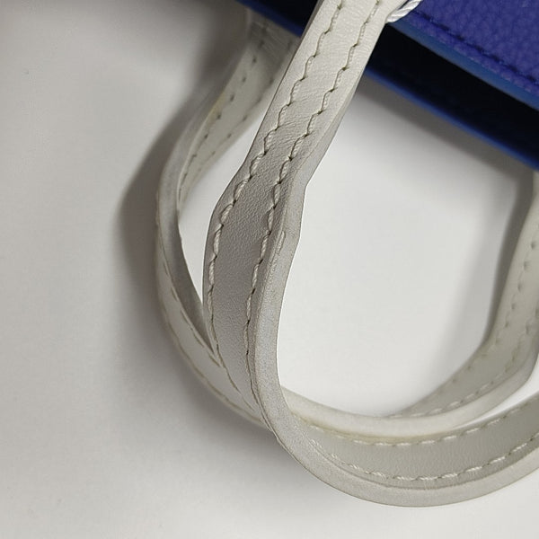 SAC PLAT Extra Small Calfskin Blue