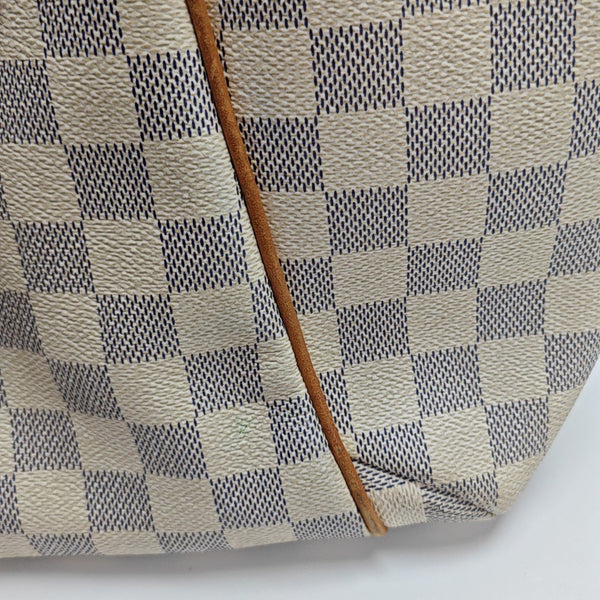 TOTALLY MM Damier Azur Coated Canvas White