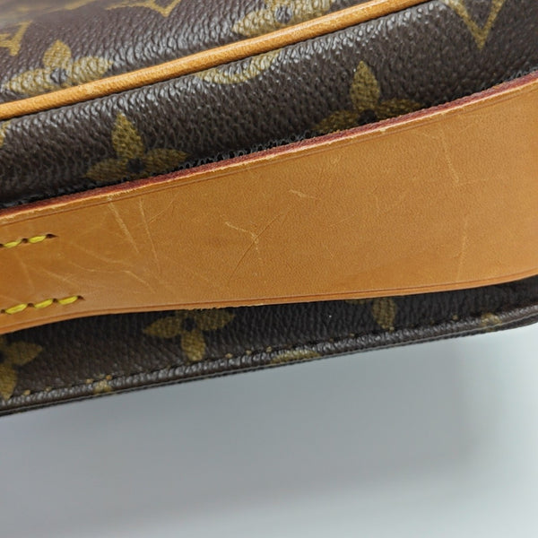 CARTOUCHIERE MM Monogram Coated Canvas Brown