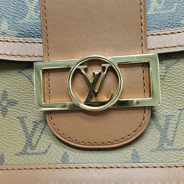 DAUPHINE MM Monogram Coated Canvas Brown