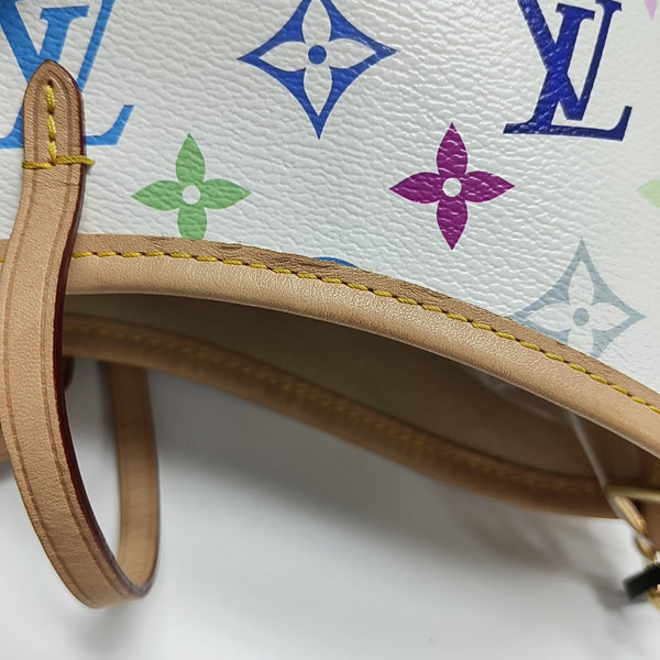 LV × TM CARRYALL PM Monogram Coated Canvas White