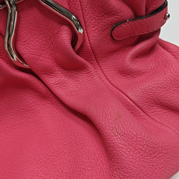 Calfskin Shoulder Bag Pink