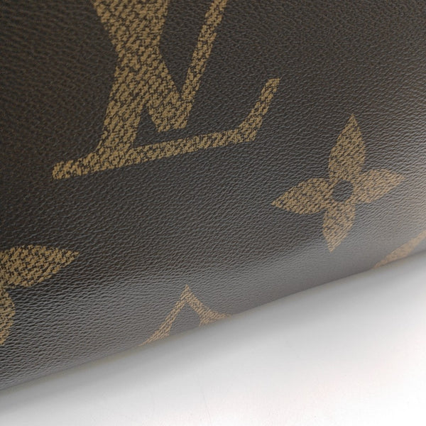 ONTHEGO MM Monogram Coated Canvas Brown