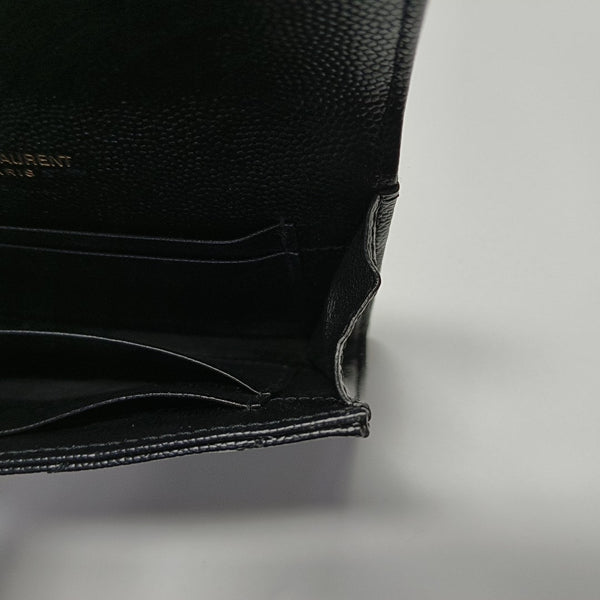 MONOGRAM Small Chevron Calfskin Black Wallet