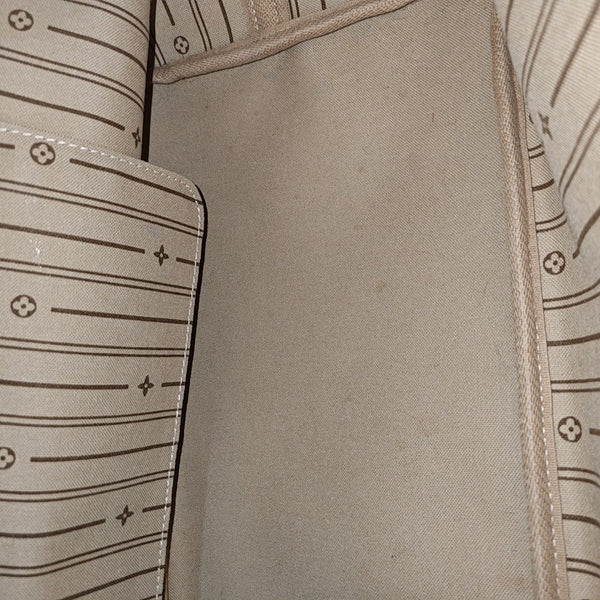 NEVERFULL GM Monogram Coated Canvas Brown