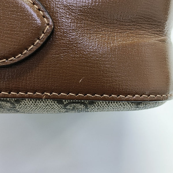 Horsebit 1955 Small Coated Canvas Beige