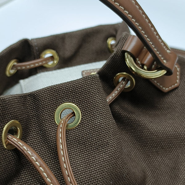 Fabric Backpack Brown