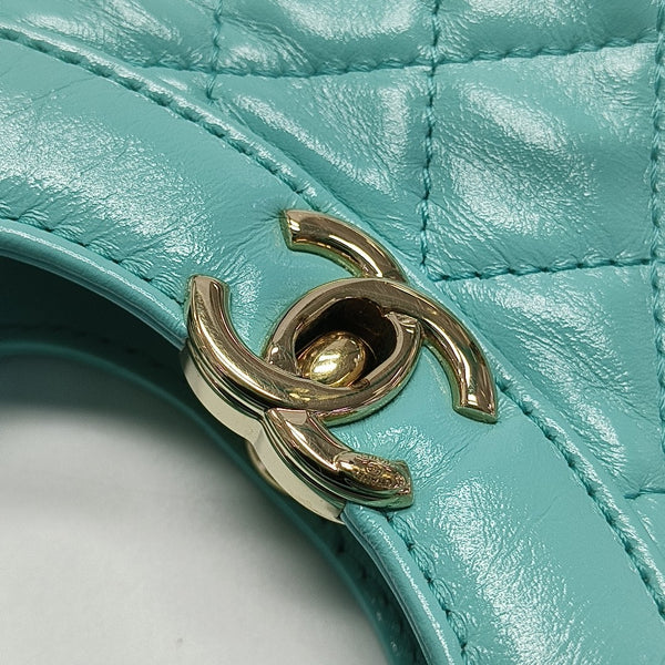 CHANEL 31 Mini Quilted Calfskin Blue