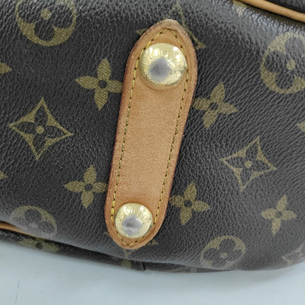 GALLIERA PM Monogram Coated Canvas Brown