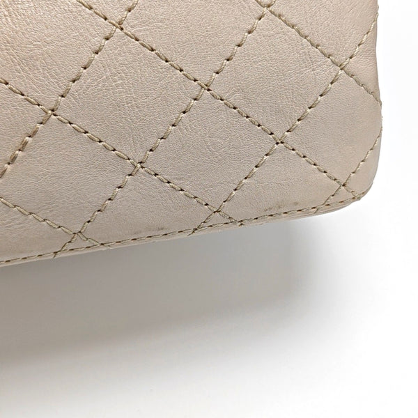 2.55 225 (small) Quilted Calfskin Beige
