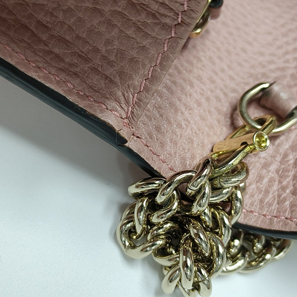 Interlocking G Small Calfskin Pink