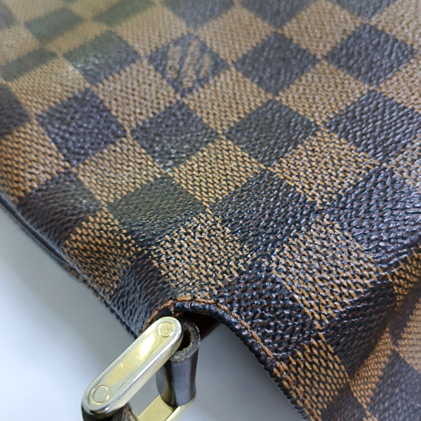 MUSETTE TANGO Damier Ebene Coated Canvas Brown
