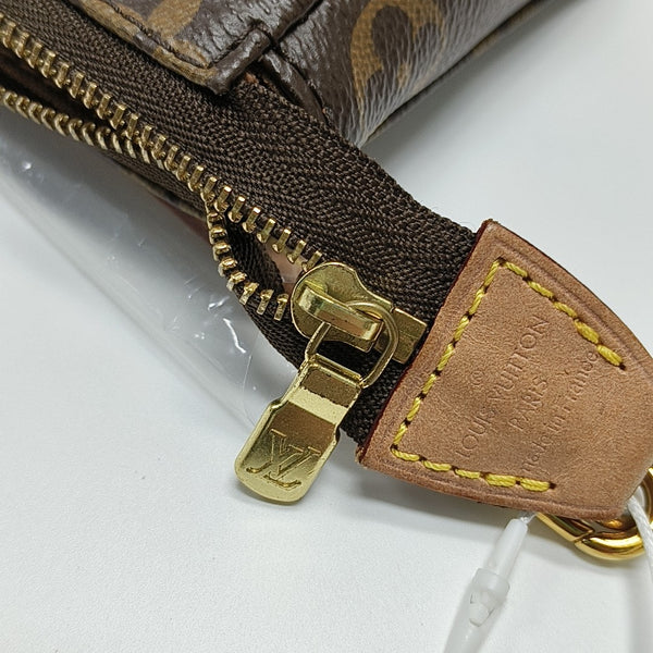 ACCESSOIRES GM Monogram Coated Canvas Brown