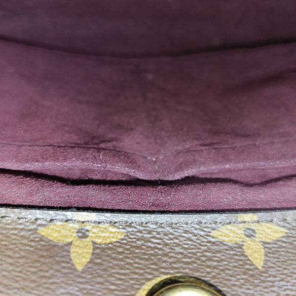 MONTAIGNE BB Monogram Coated Canvas Brown