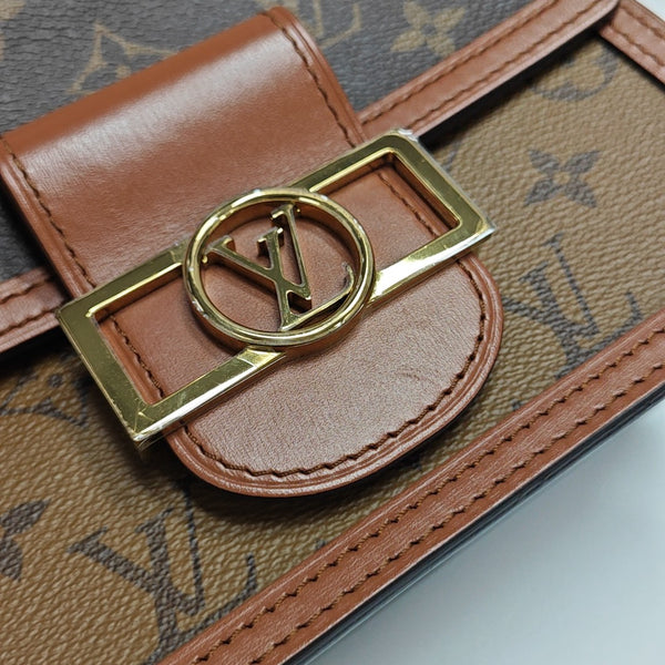 DAUPHINE Mini Monogram Coated Canvas Brown