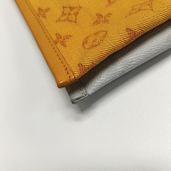 FLAT Monogram Coated Canvas Gray