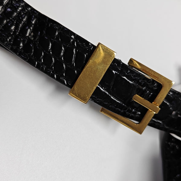 MANHATTAN Medium Calfskin Black