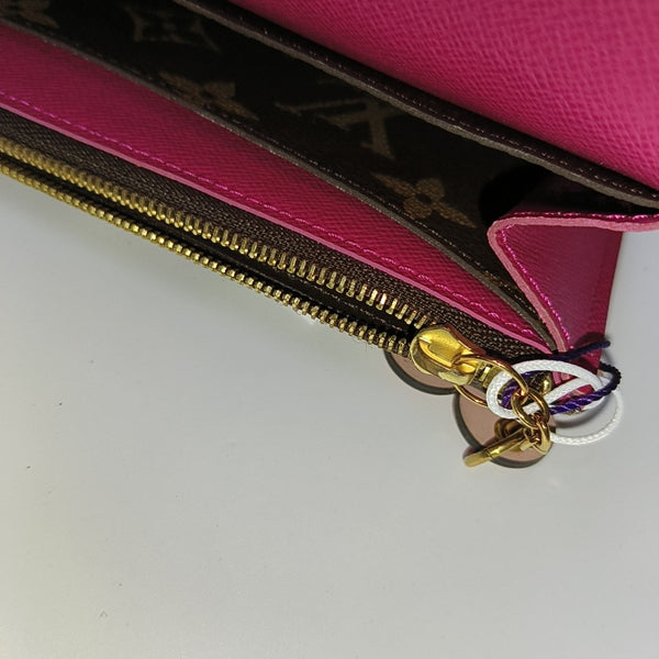 EMILIE Monogram Coated Canvas Brown Wallet