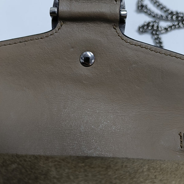 Dionysus Super Mini Monogram Coated Canvas Beige