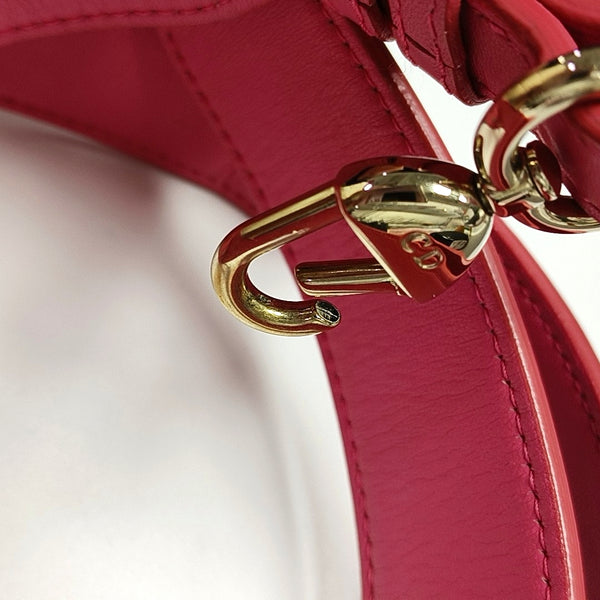 Authenticated pre-owned Lady Dior Small Cannage Lambskin Pink - Tote Bag at Looply
