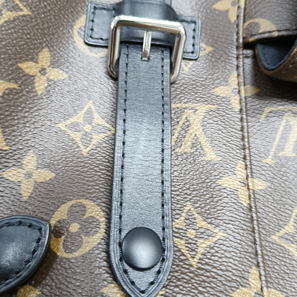 CHRISTOPHER PM Monogram Coated Canvas Brown