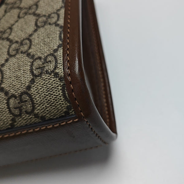 Retro Mini Monogram Coated Canvas Beige