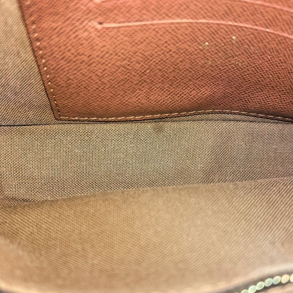 IVY Monogram Coated Canvas Brown
