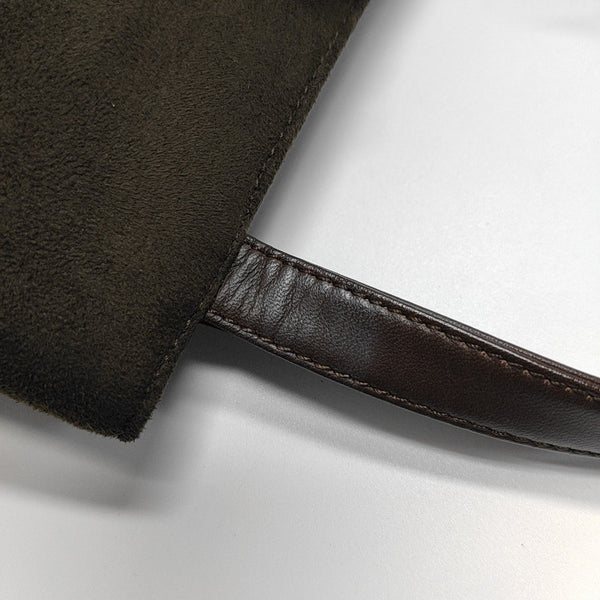 Suede Tote Bag Brown