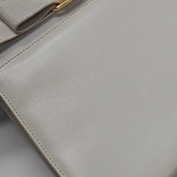 Calfskin Shoulder Bag White