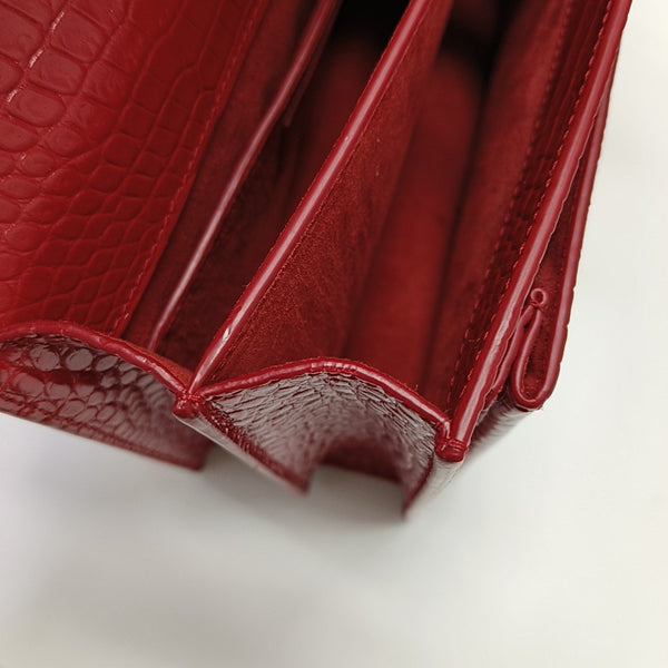SUNSET Medium Calfskin Red