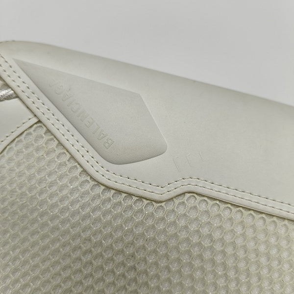 Leather Shoulder Bag White