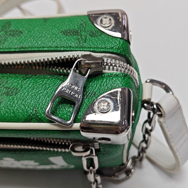 SOFT TRUNK Mini Monogram Coated Canvas Green
