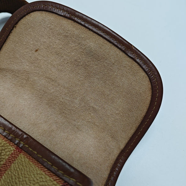 Coated Canvas Backpack Brown
