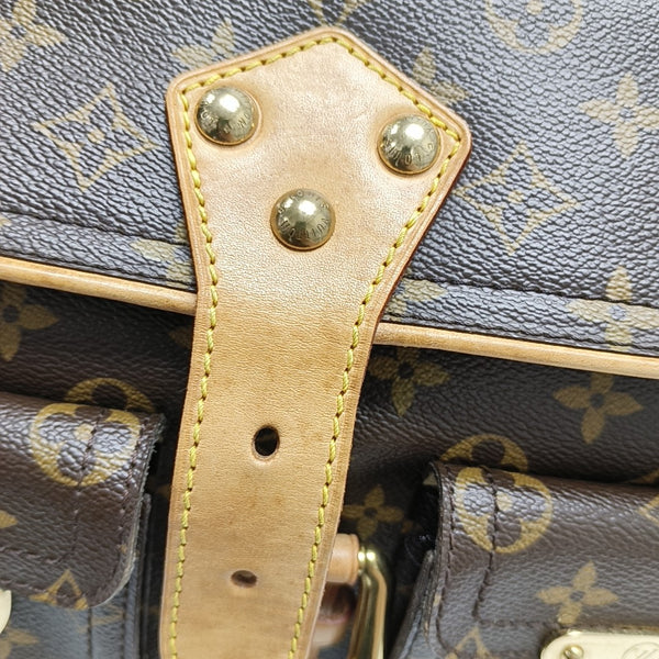 HUDSON PM Monogram Coated Canvas Brown