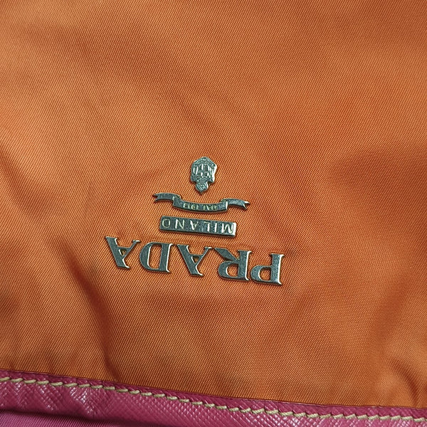 Vitello Phenix Tote Nylon Orange
