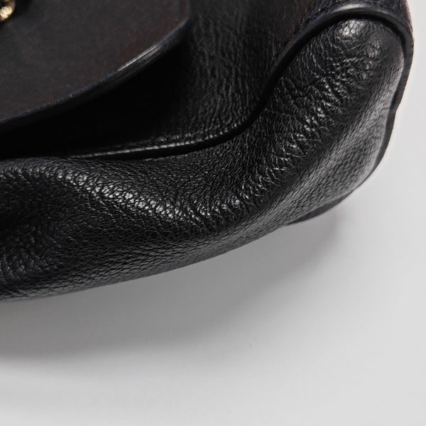 Calfskin Shoulder Bag Black