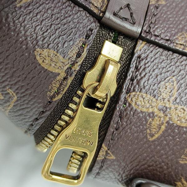 VERTICAL BOX TRUNK Monogram Coated Canvas Brown