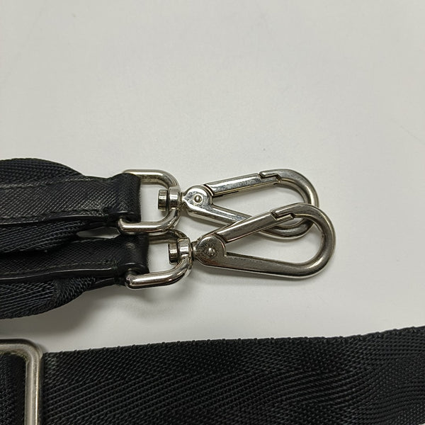 Nylon Shoulder Bag Black