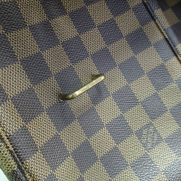 BROADWAY Damier Ebene Coated Canvas Brown