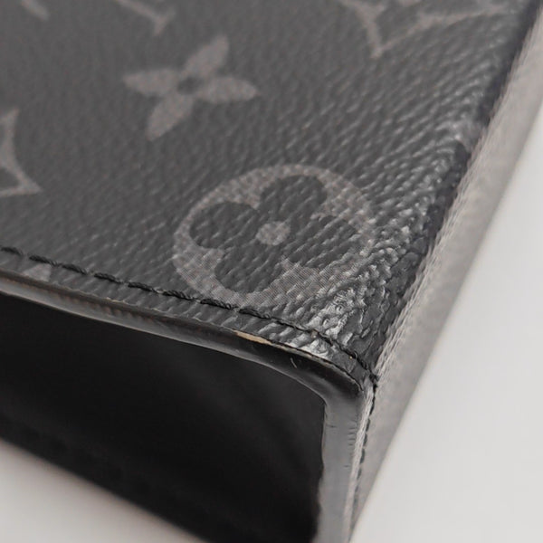 Pochette Voyag MM Monogram Coated Canvas Black
