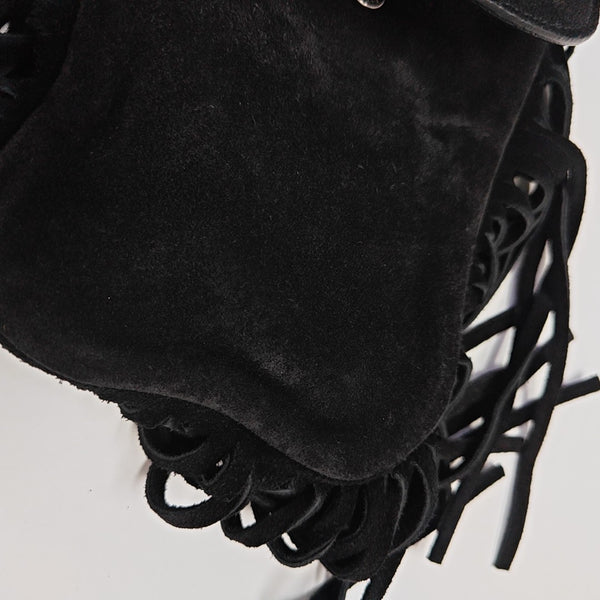 Suede Shoulder Bag Black