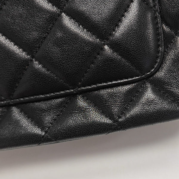 Quilted Lambskin Shoulder Bag Mini Black