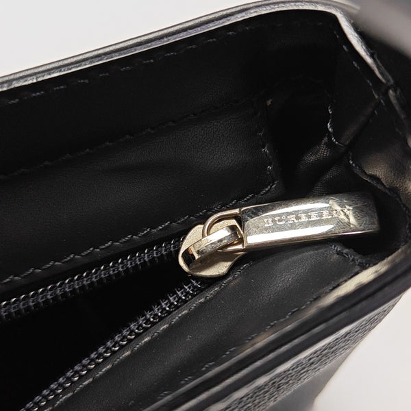 Coated Canvas Shoulder Bag Blue