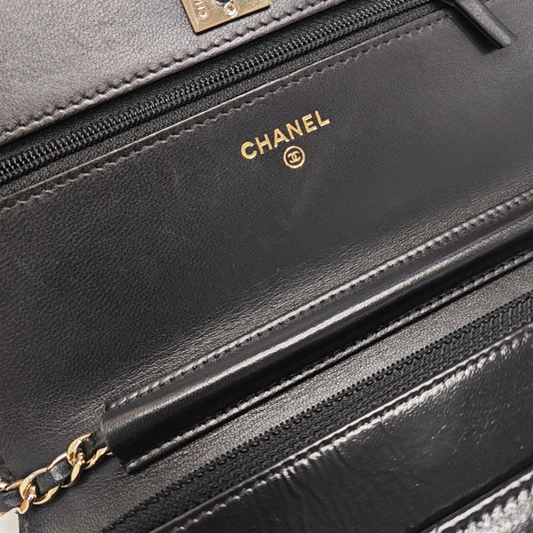 WOC Quilted Calfskin Black