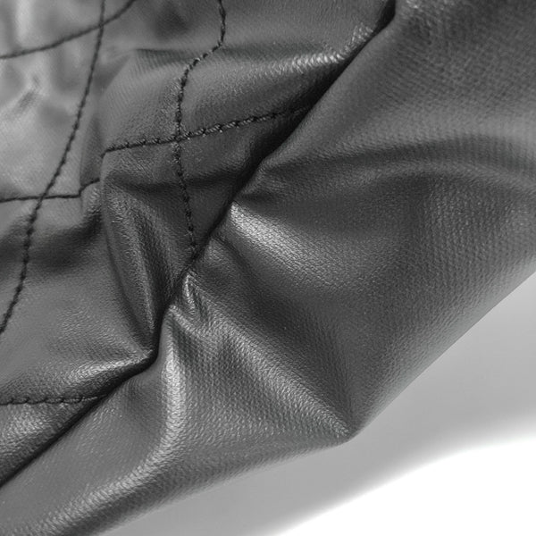 PARIS BIARRITZ Large Quilted Coated Canvas Black