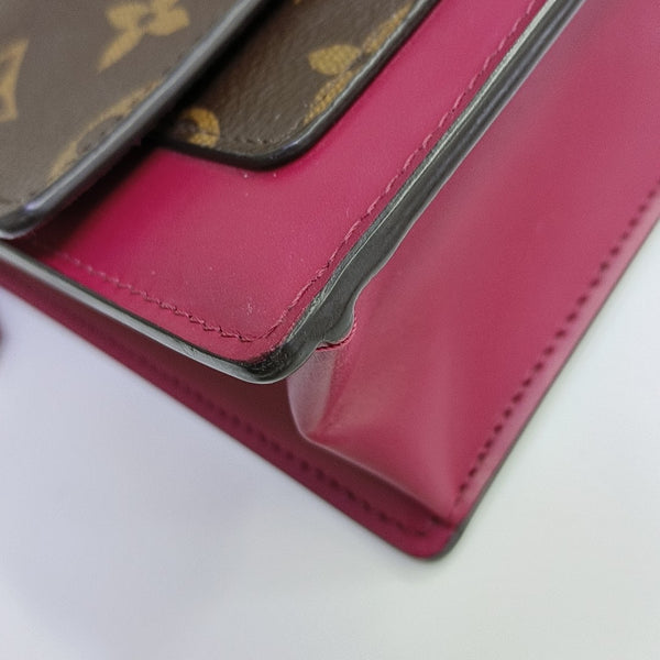 FLORE Monogram Coated Canvas Brown