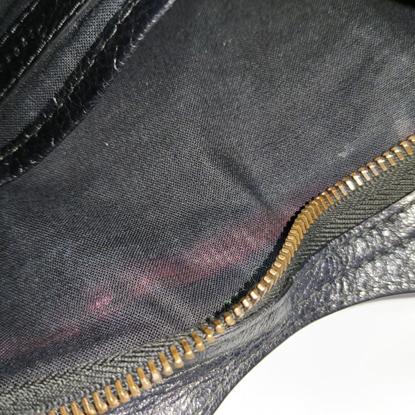 Classic Metallic Edge City Lambskin Black